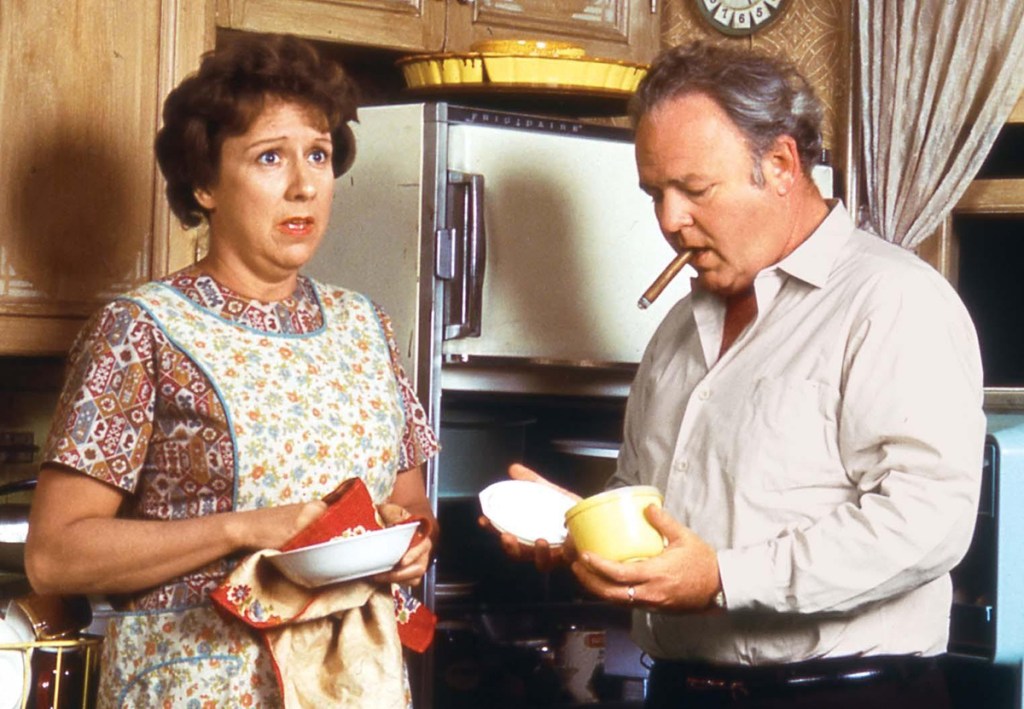 Jean Stapleton and Carroll O'Connor in All in the Family, 1972