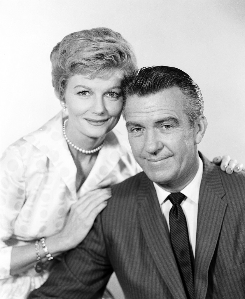 Barbara Billingsley and Hugh Beaumont in Leave It to Beaver, 1962