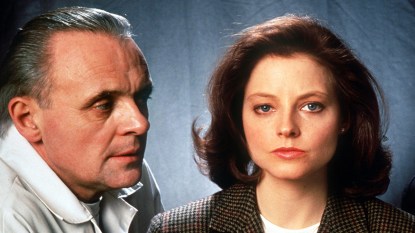 Anthony Hopkins and Jodie Foster in Silence of the Lambs, 1991
