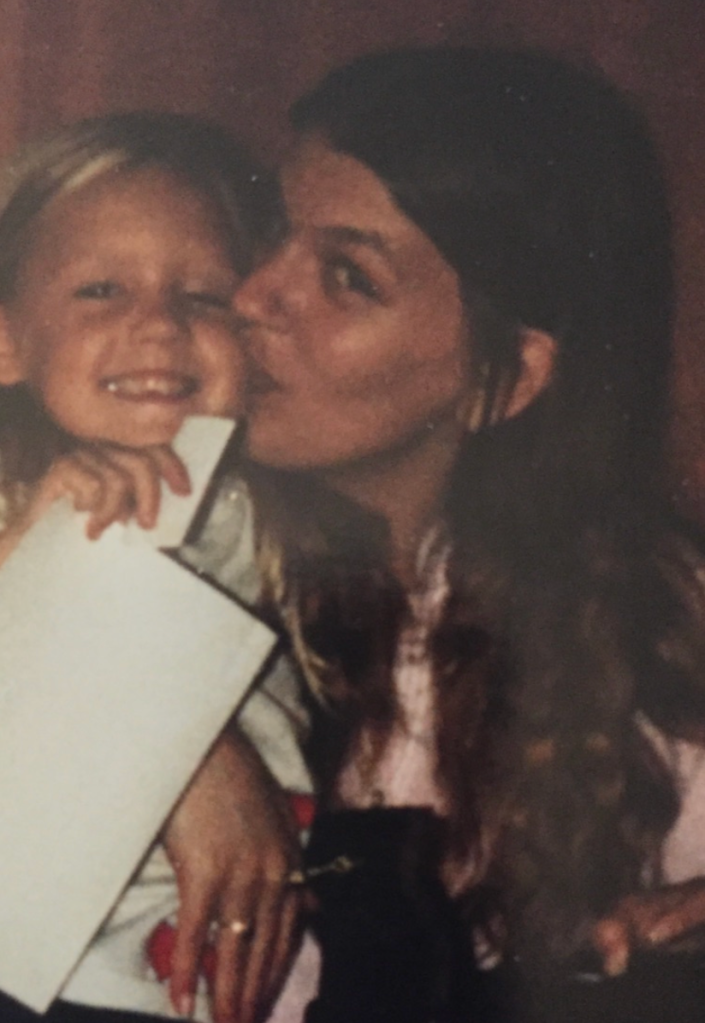 Catina Noble with her mother when she was a young girl