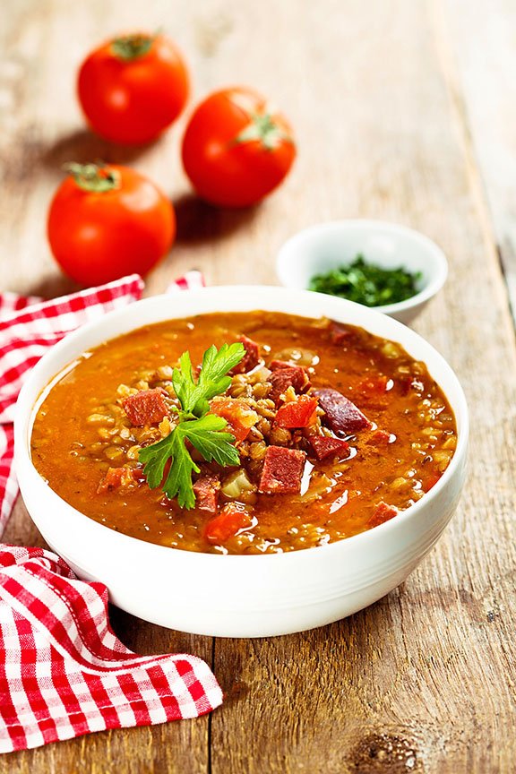 Andouille Sausage & Lentil Stew