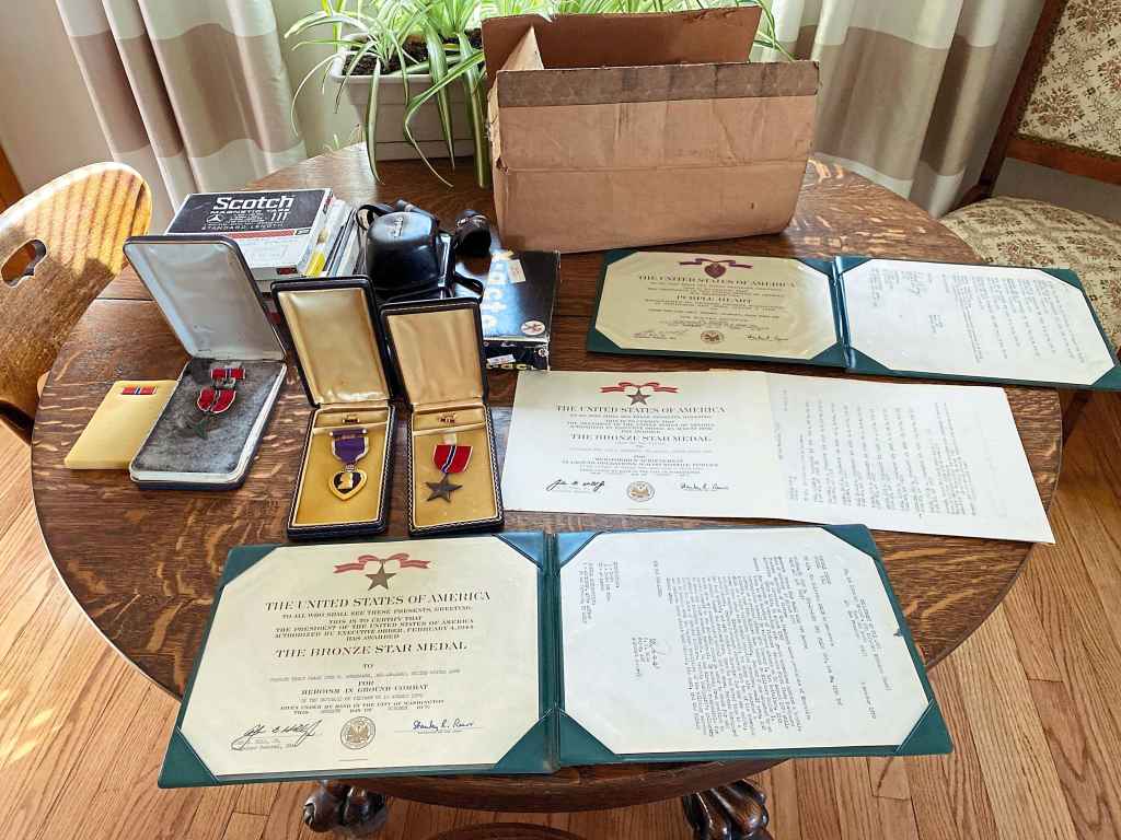 Peter LundBorg held onto John's medals all those years