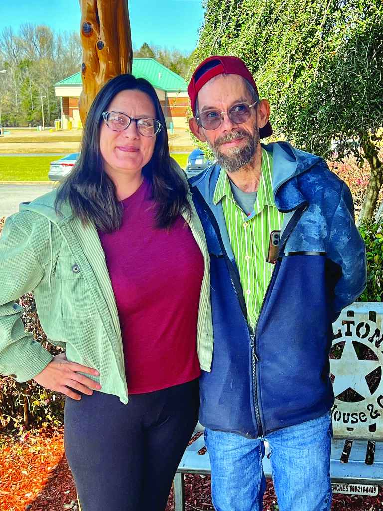 “Thanks to her kindness, I’ve made many new friends,” says Bill (right) of Christy (left)