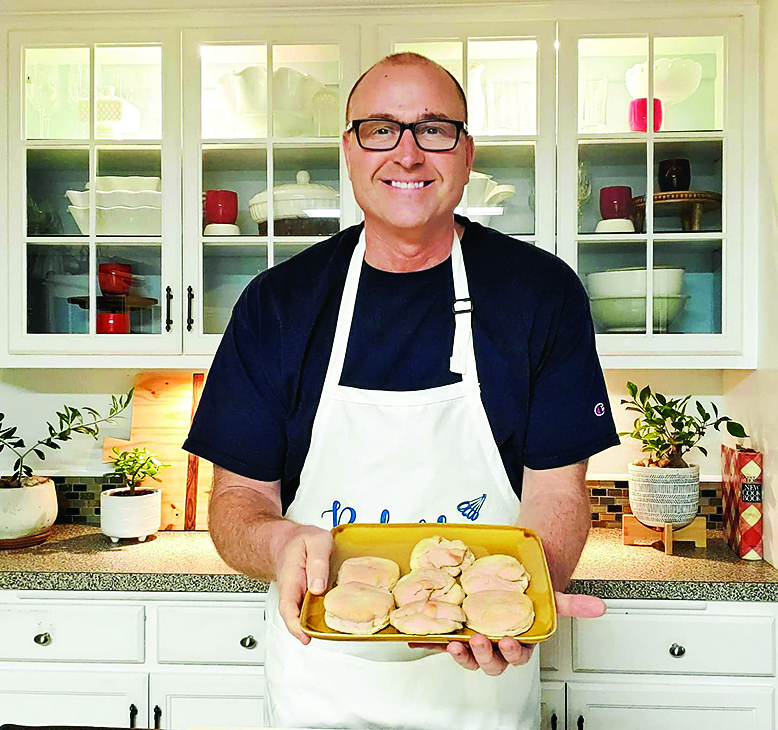 Rob shares how to bake his signature biscuits in a Dad, How Do I? YouTube video