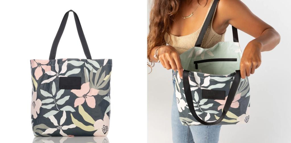 Aloha Flora Reversible Beach Tote