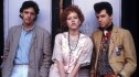 two boys and girl leaning against lockers; pretty in pink facts