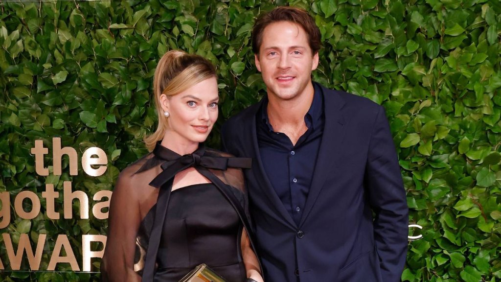 Margot Robbie and Tom Ackerley in 2023
