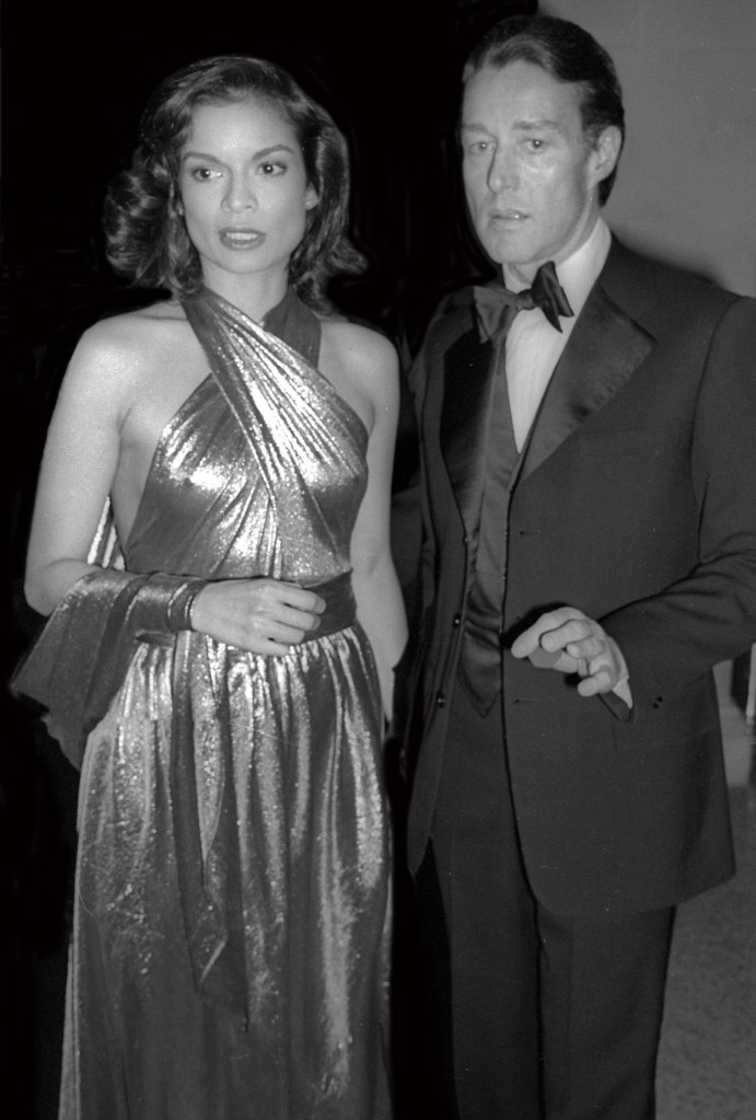 Bianca Jagger and Halston in 1977