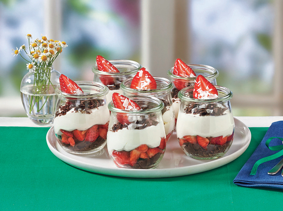Chocolate-Strawberry Parfaits