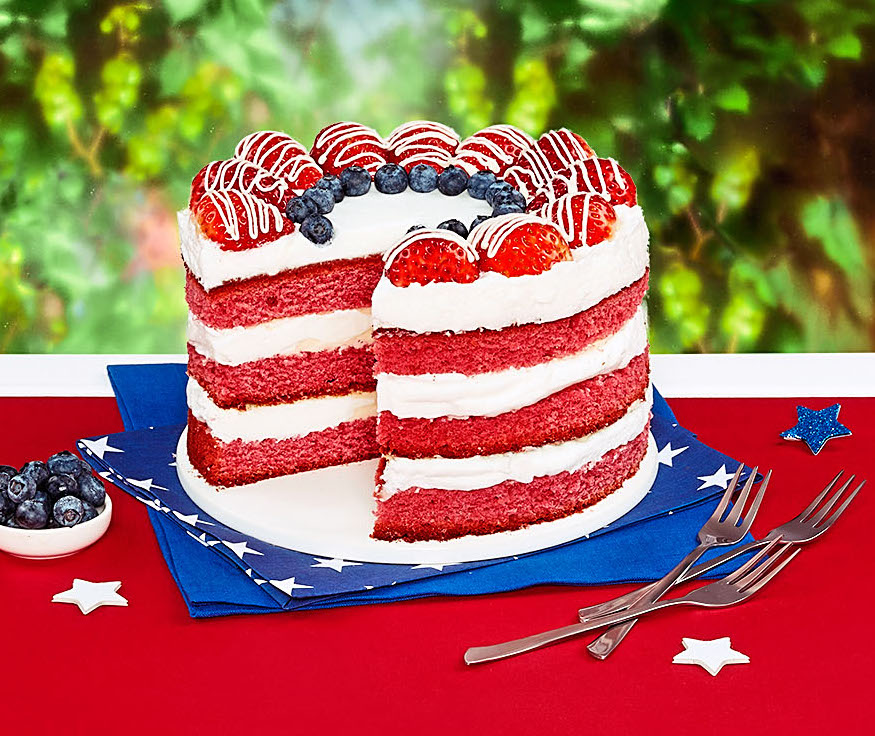 Strawberry Red Velvet Cake