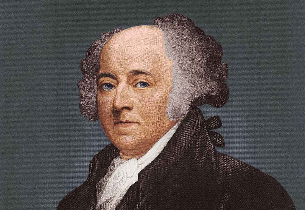 circa 1790: John Adams (1735 - 1826) second president of the United States of America: Real Presidents on Film