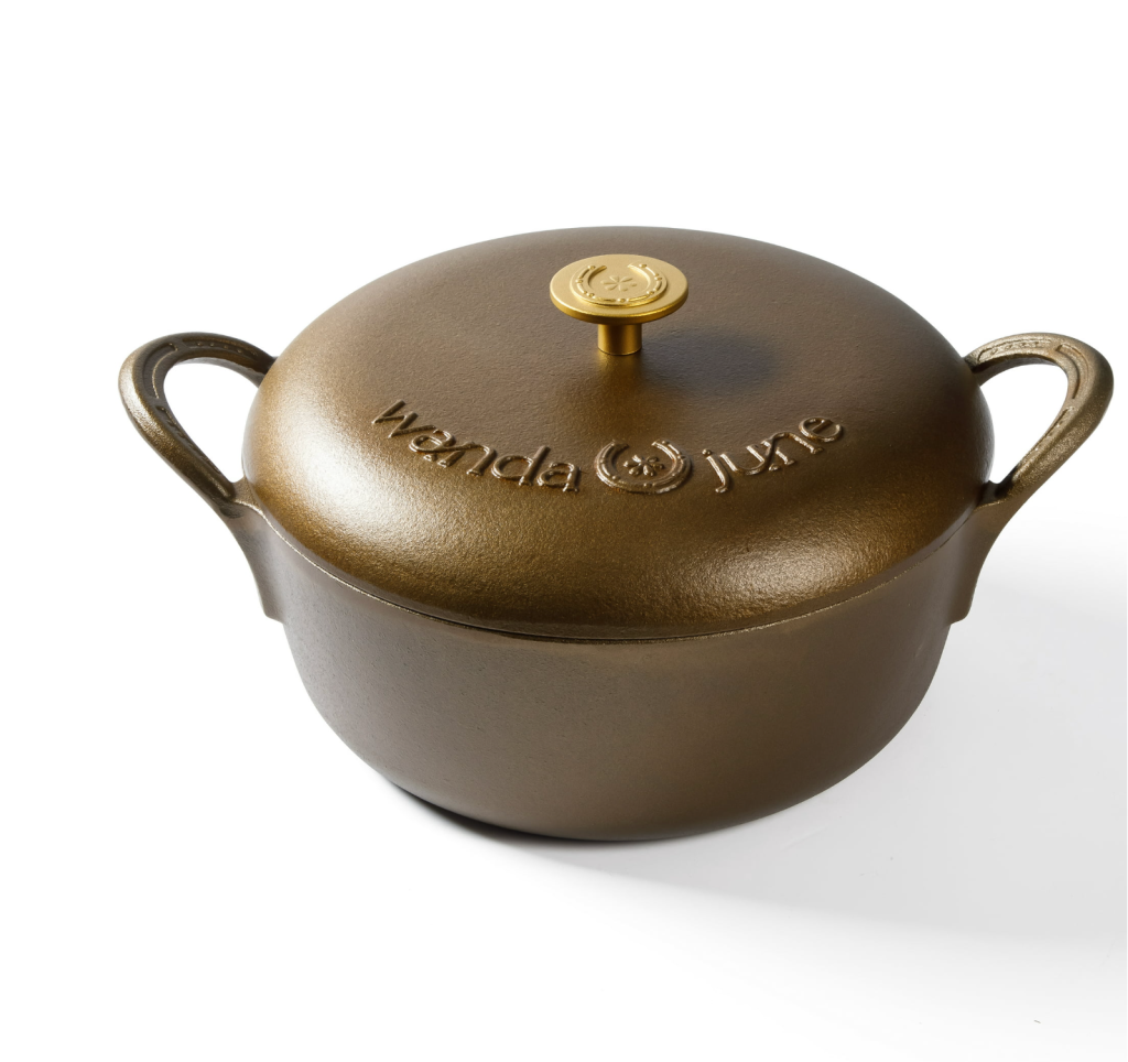 Miranda Lambert Bronzed Pre-Seasoned Cast Iron 5-Quart Dutch Oven