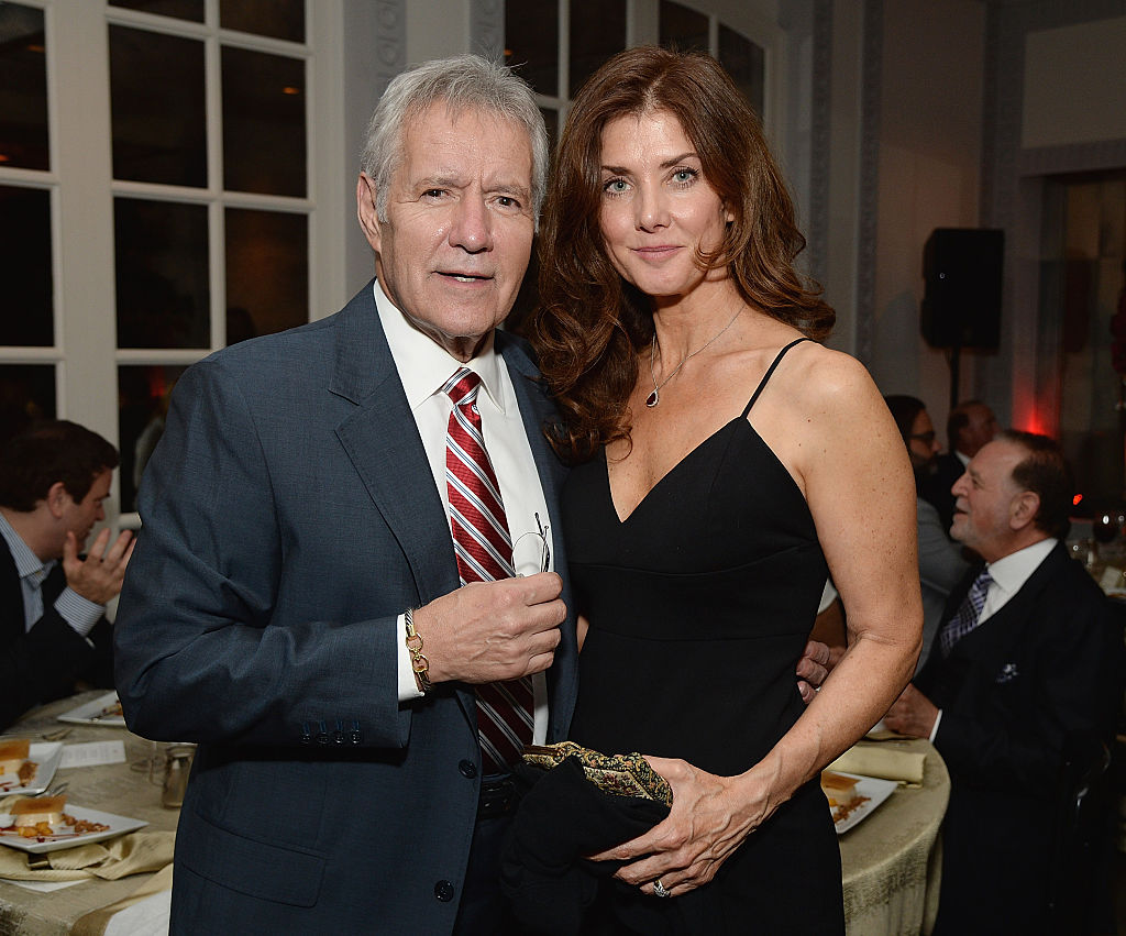 Alex Trebek and wife Jean Trebek at a celebratory dinner after the special tribute to Sophia Loren during the AFI FEST 2014
