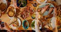 spread of comfort food classics on dinner table