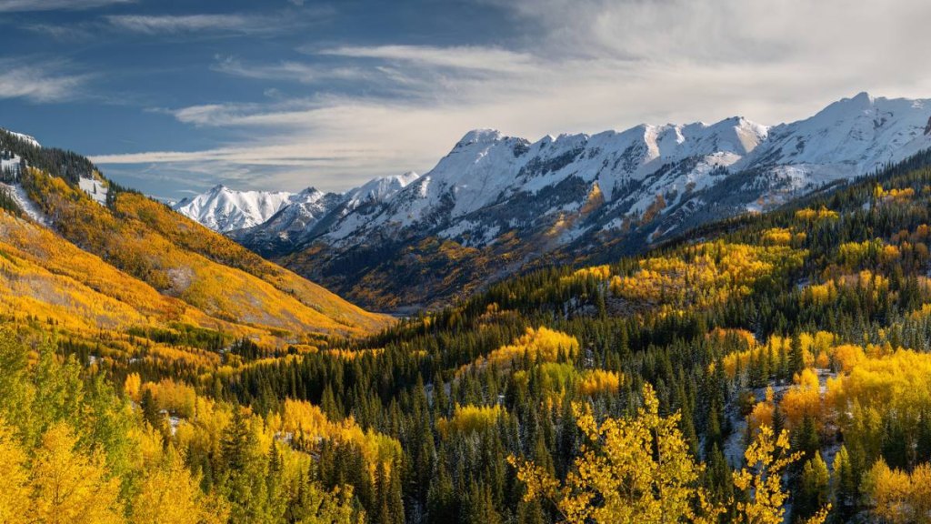 High altitude mountain range