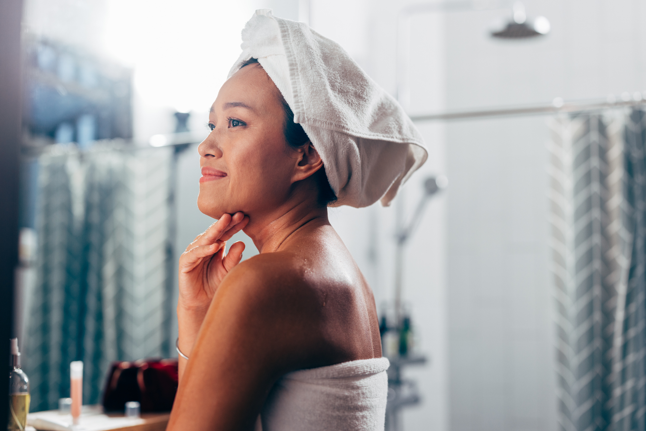 Woman with glowing skin after learning how to wash your face