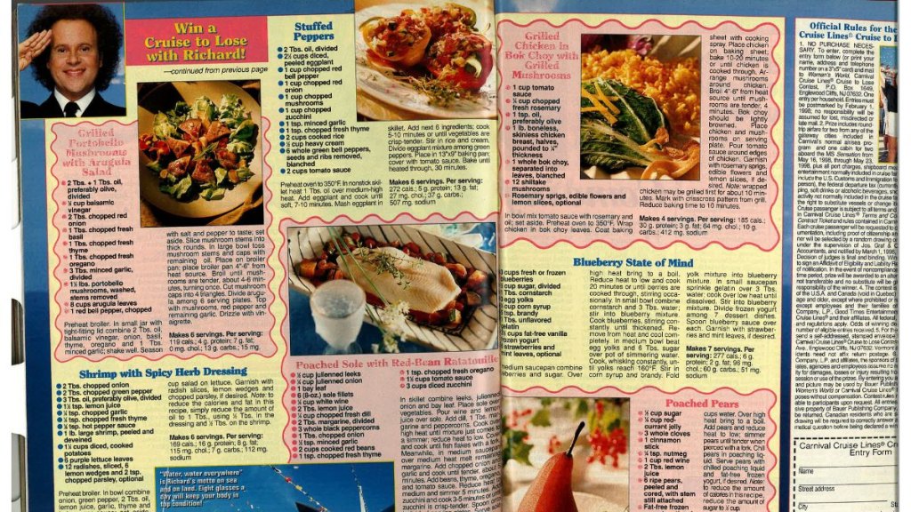 richard simmons dinner ideas