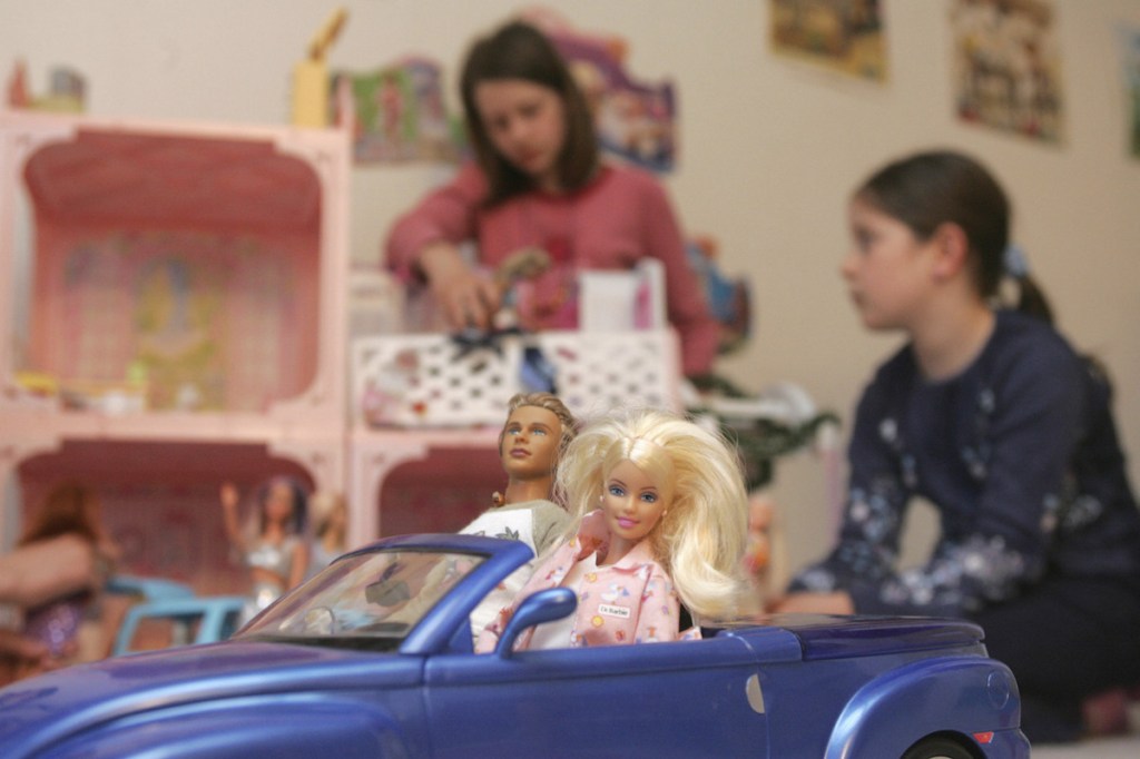 Barbie Dreamhouse and car in 2005