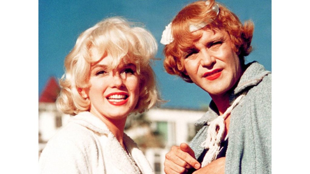 Marilyn Monroe and Jack Lemmon in ‘Some Like it Hot’ (1959)