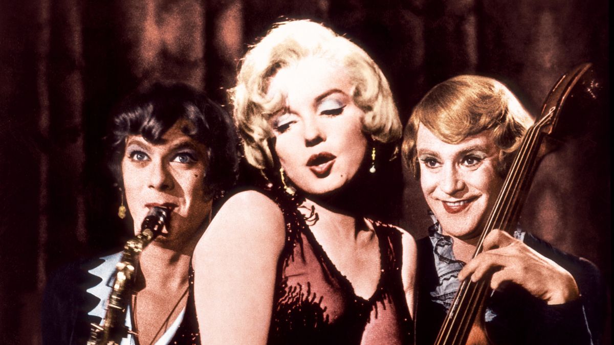Marilyn Monroe, Tony Curtis and Jack Lemmon in ‘Some Like it Hot’ (1959)