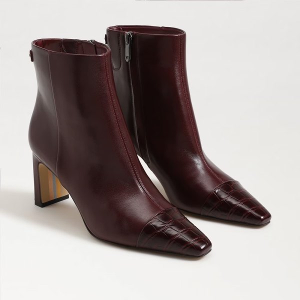 wide leg pants booties