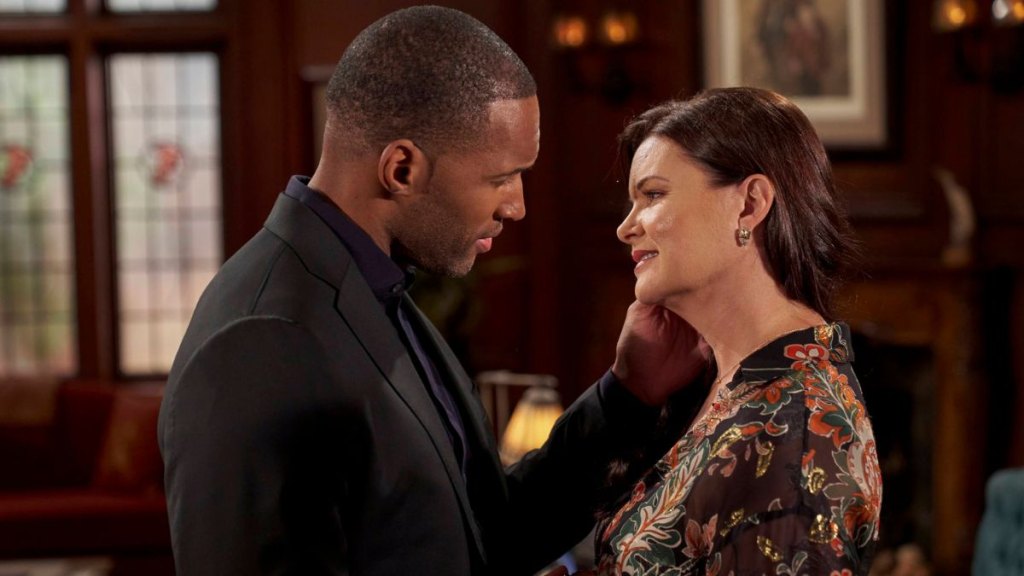Bold Beautiful Lawrence Saint-Victor and Heather Tom as Carter and Katiel Adam Torgerson