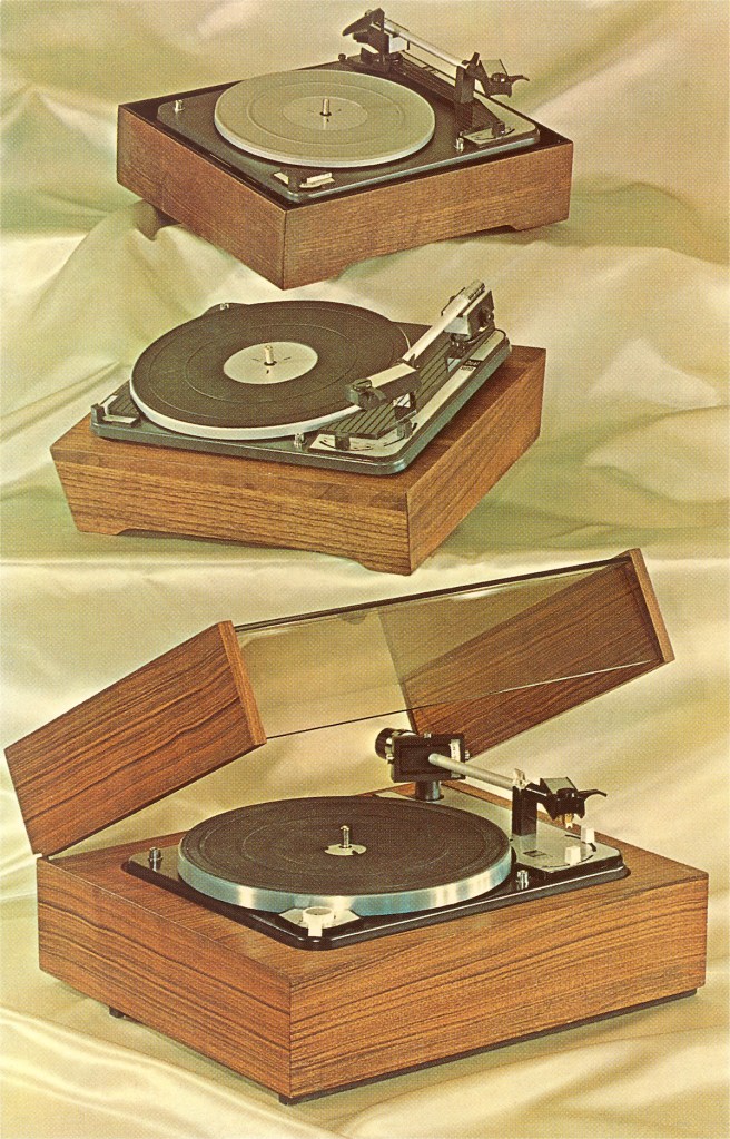 Three Turntables vintage record players