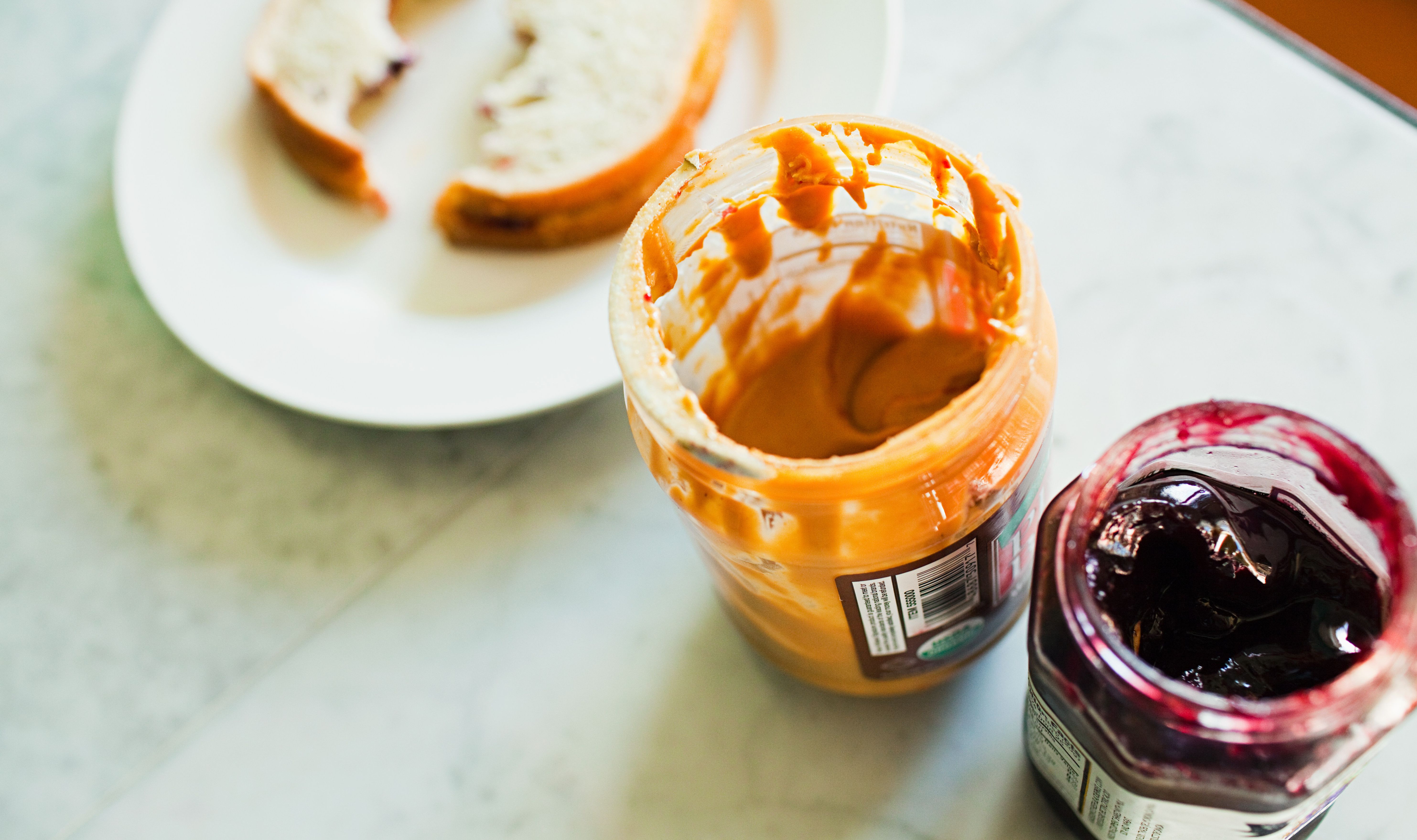 Peanut butter and jelly sandwich