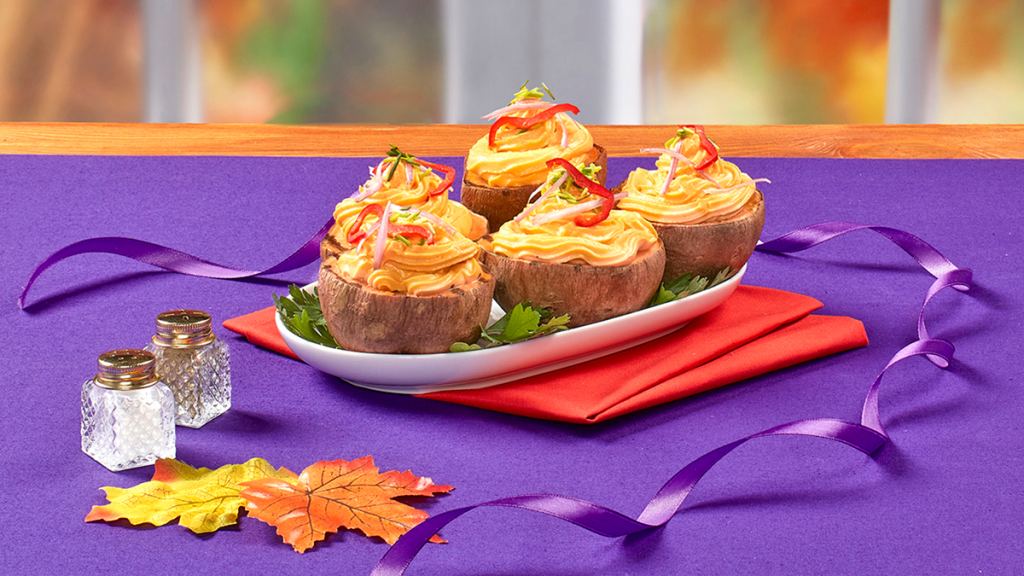 Ranch stuffed sweet potatoes