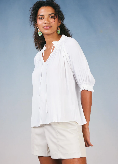 Angelica Pleated Blouse