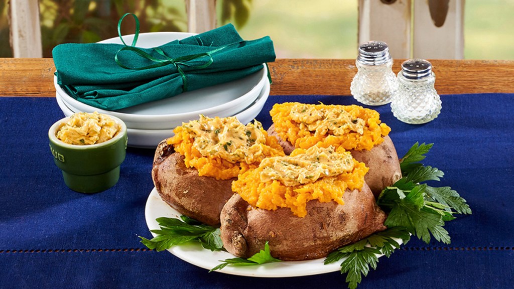 Sweet potatoes with smoky orange butter
