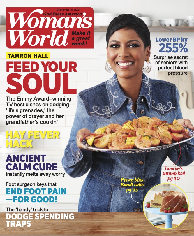 Tamron Hall on the cover of Woman's World