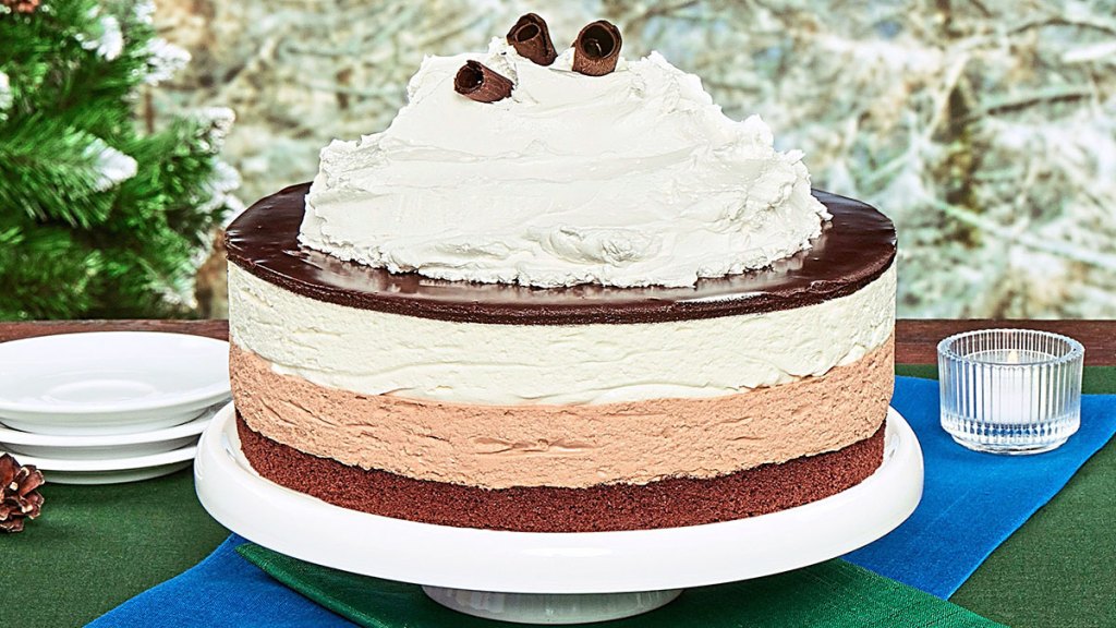 Double-Chocolate Mousse Cake