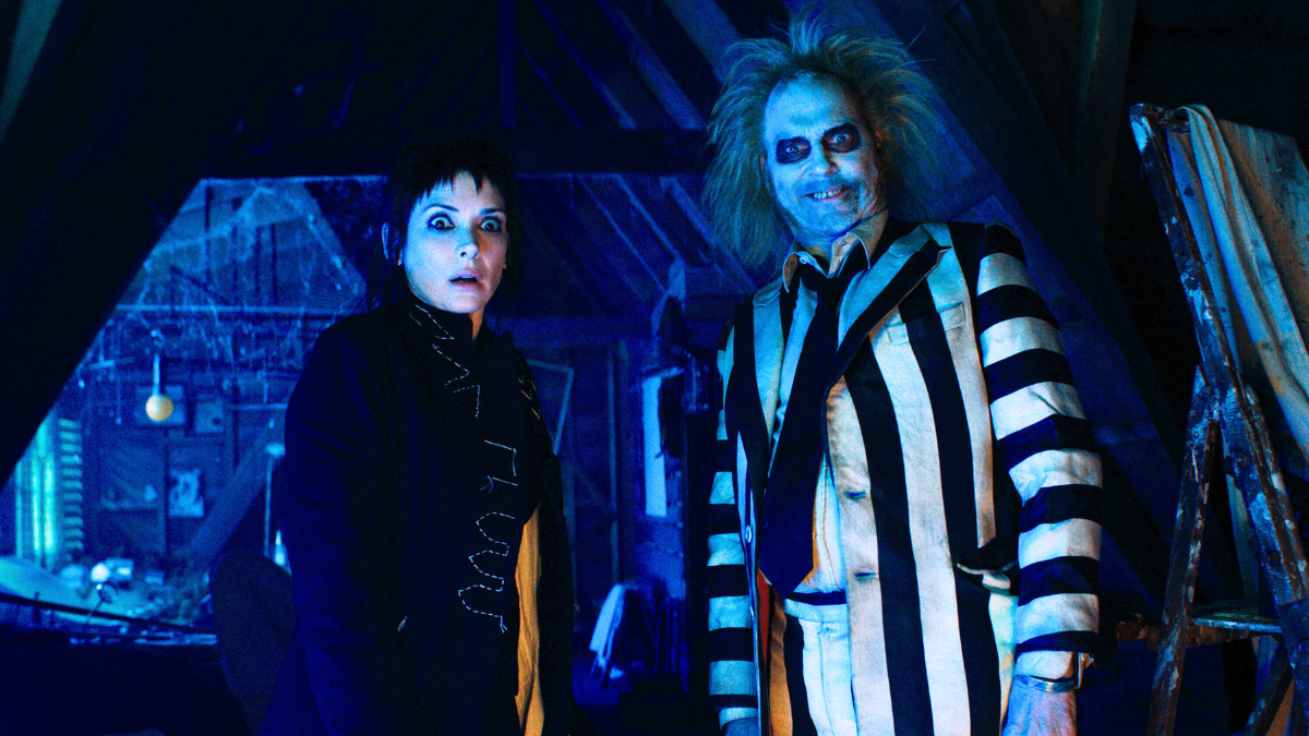 Winona Ryder and Micheal Keaton in 'Beetlejuice, Beetlejuice' (2024)