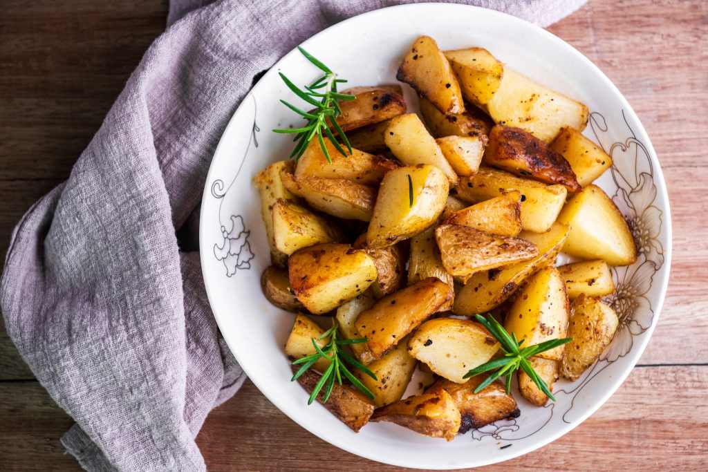 Ina Garten's roasted garlic potatoes