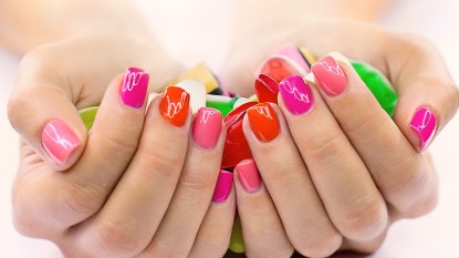 jelly nails in different colors