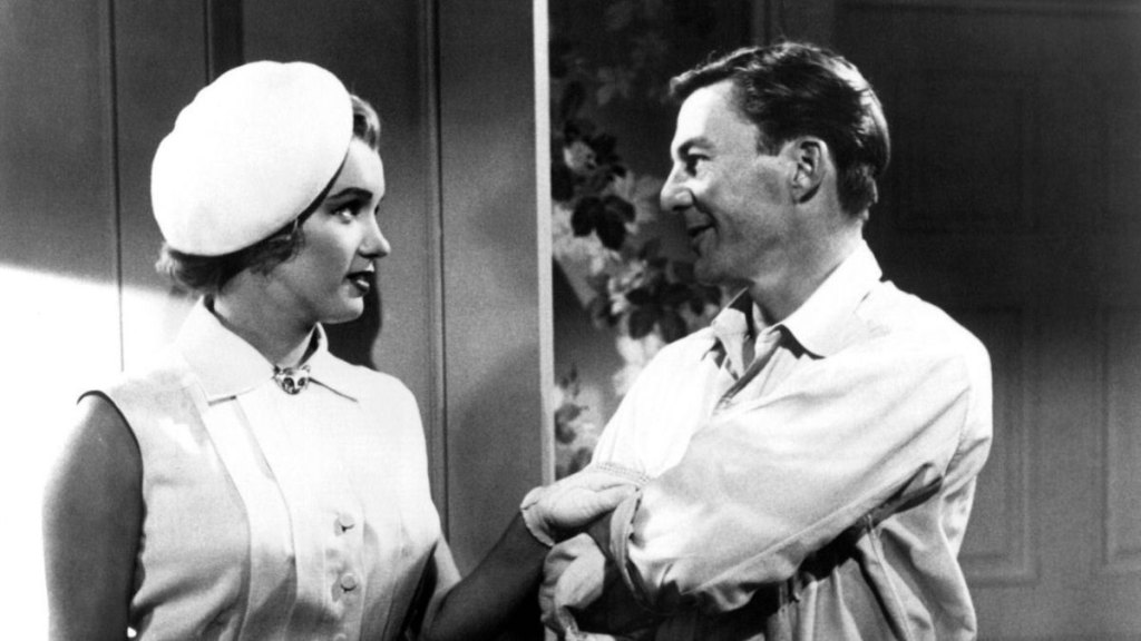 Marilyn Monroe and David Wayne in 'We're Not Married' (1952)