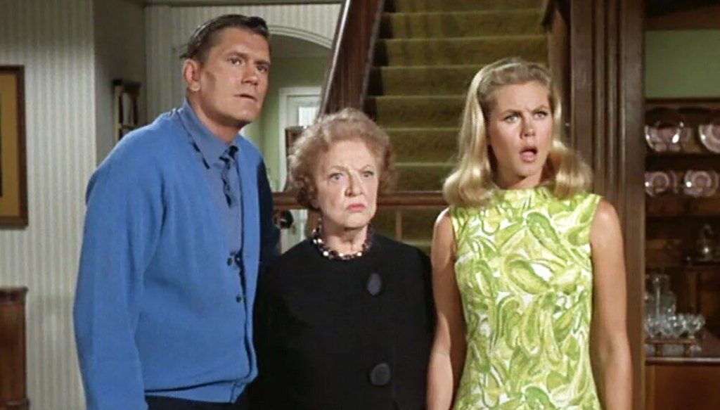 Dick York, Marion Lorne and Elizabeth Montgomery.