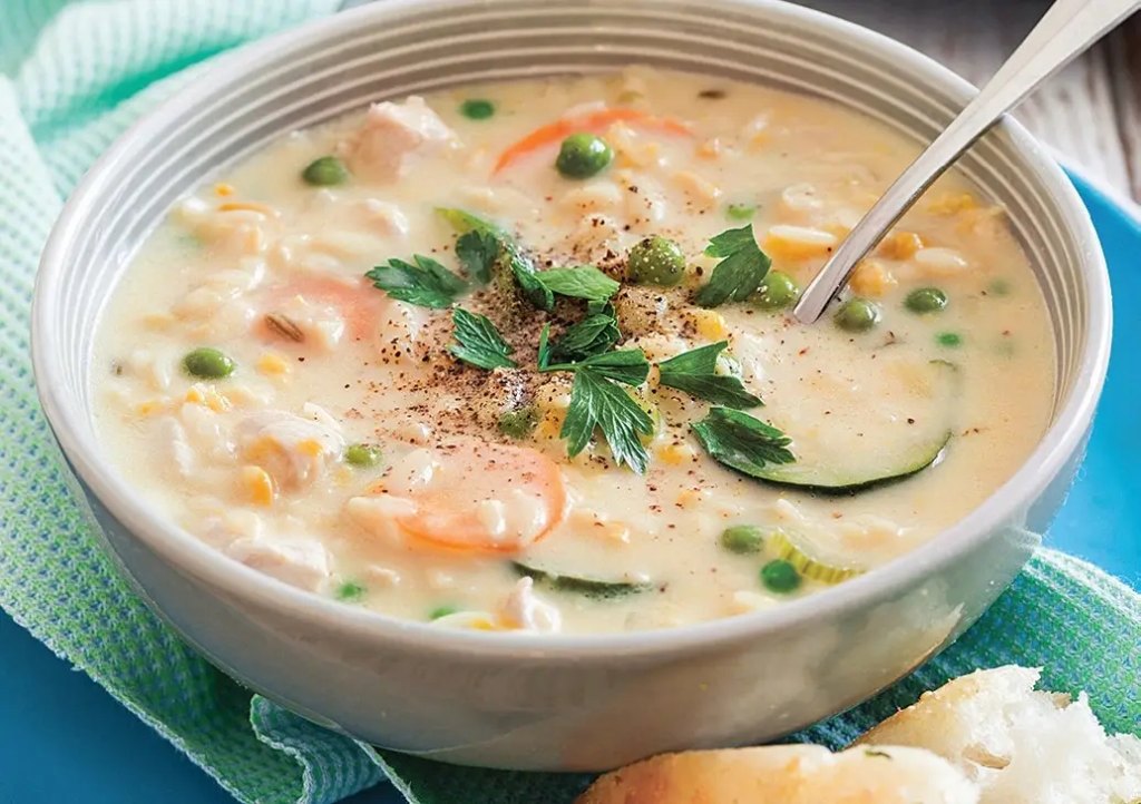 Creamy Chicken and Rice as part of a recipe roundup of budget-friendly meals