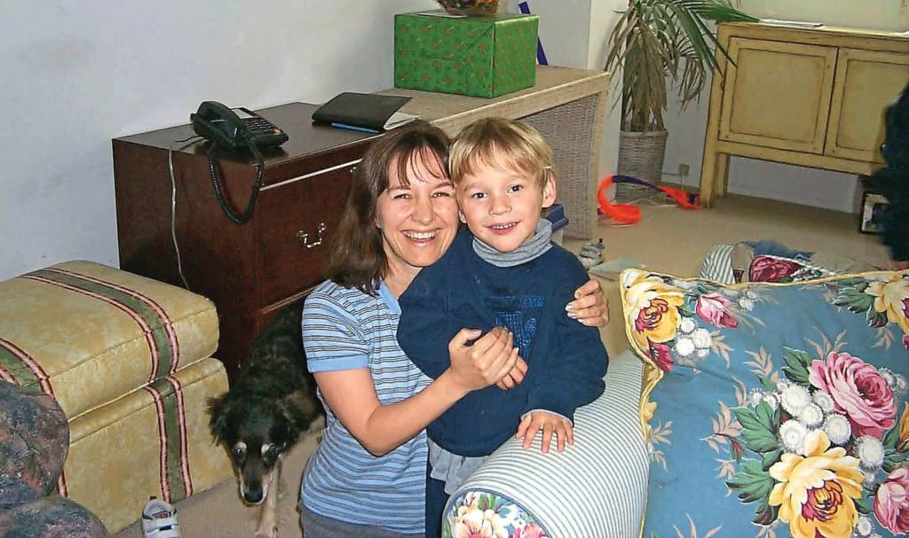 Elaine with Neal, age 3