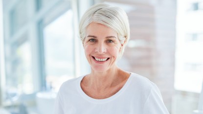 An older woman wondering what is crepey skin and should she do something about it