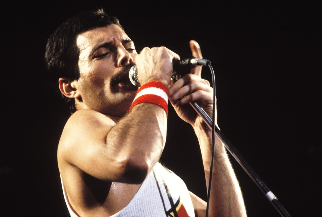 Freddie Mercury of Queen, 1982 Tour 