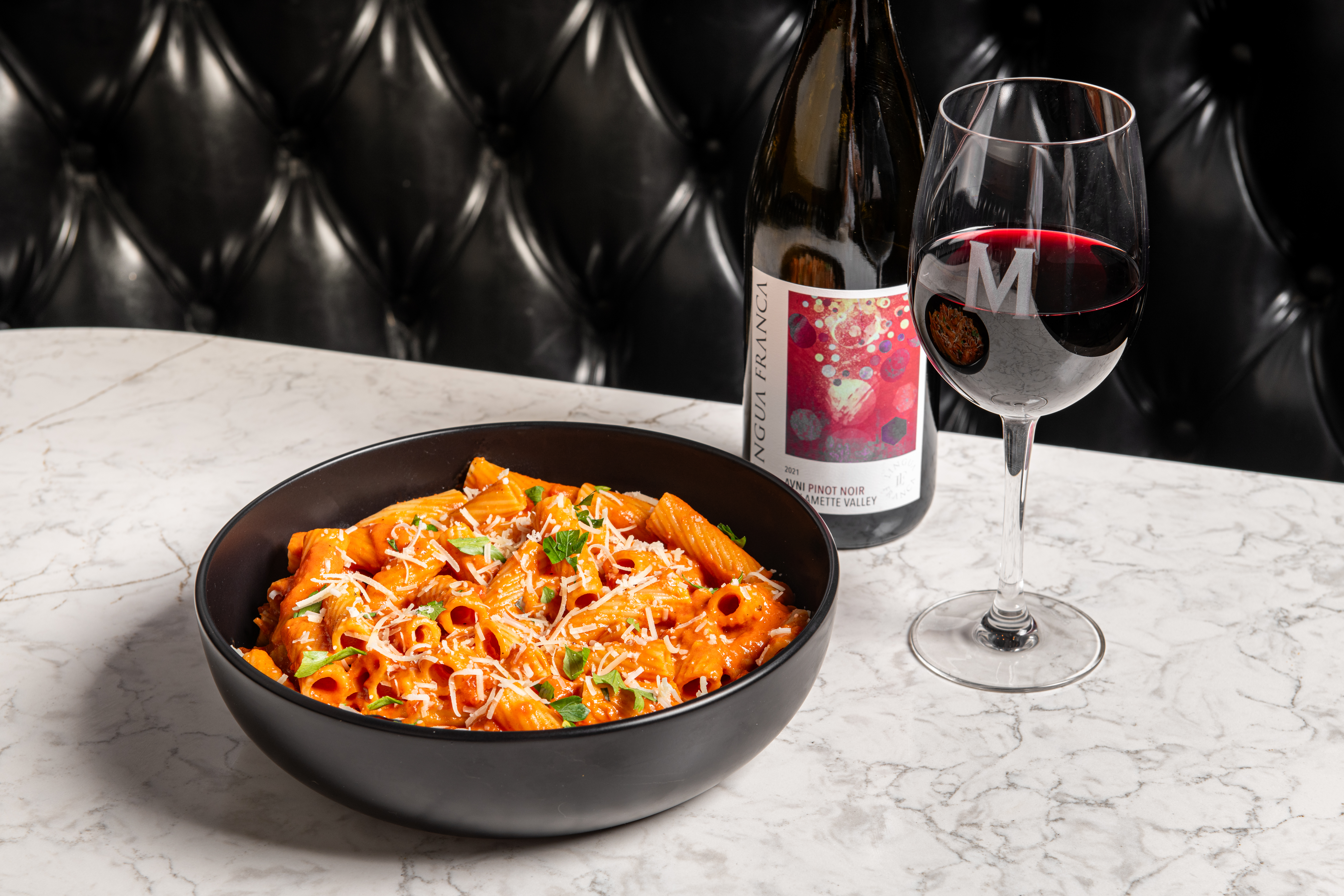 Rigatoni alla Vodka as a new item on Maggiano's menu