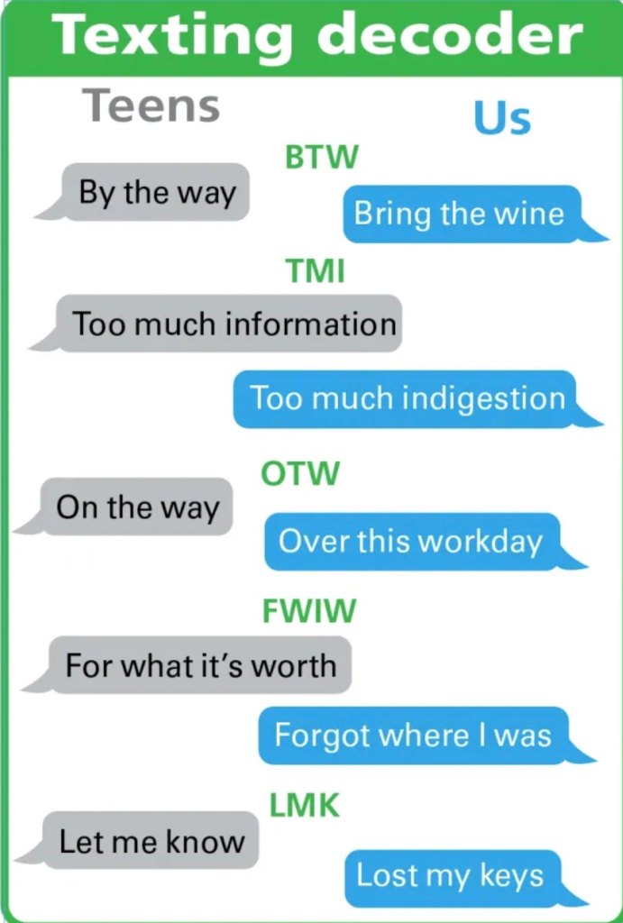 Mom jokes: A string of text messages shows just how hard it is to naviagate what a message means. 