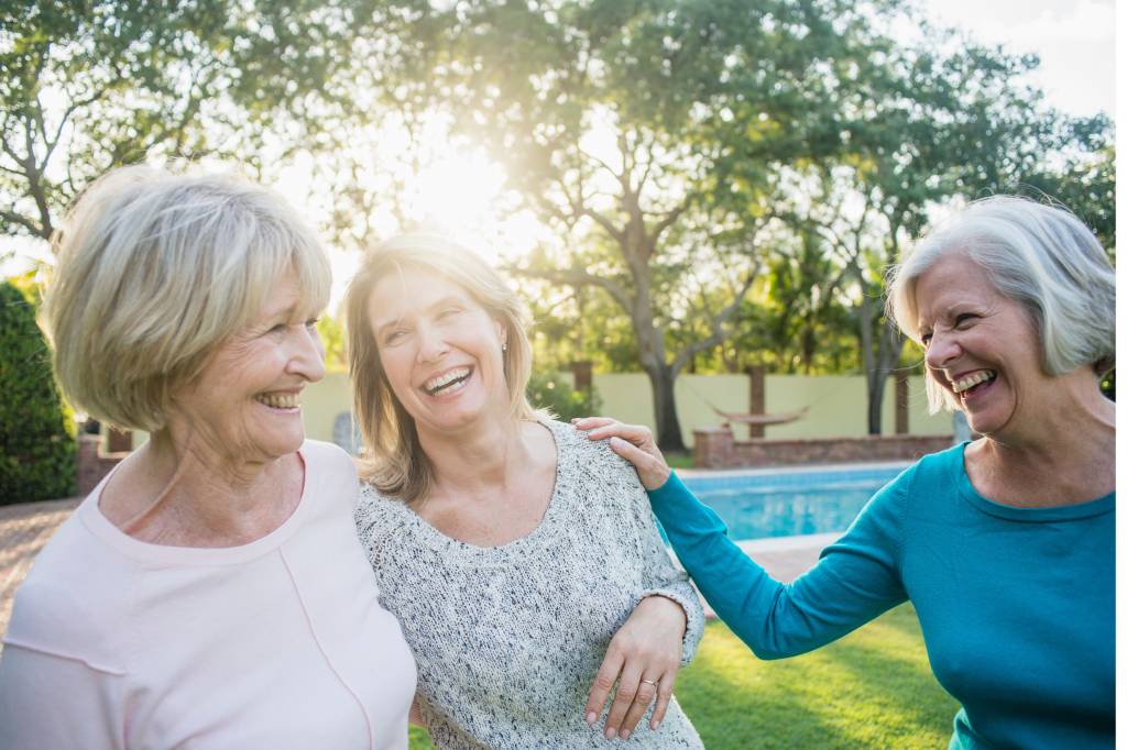 Female friends in the sun.