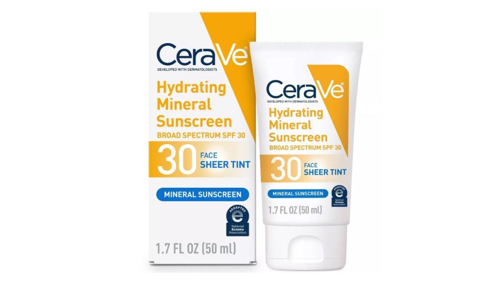 CeraVe Hydrating Mineral Sunscreen with Sheer Tint
