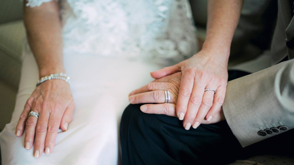Older couple getting married