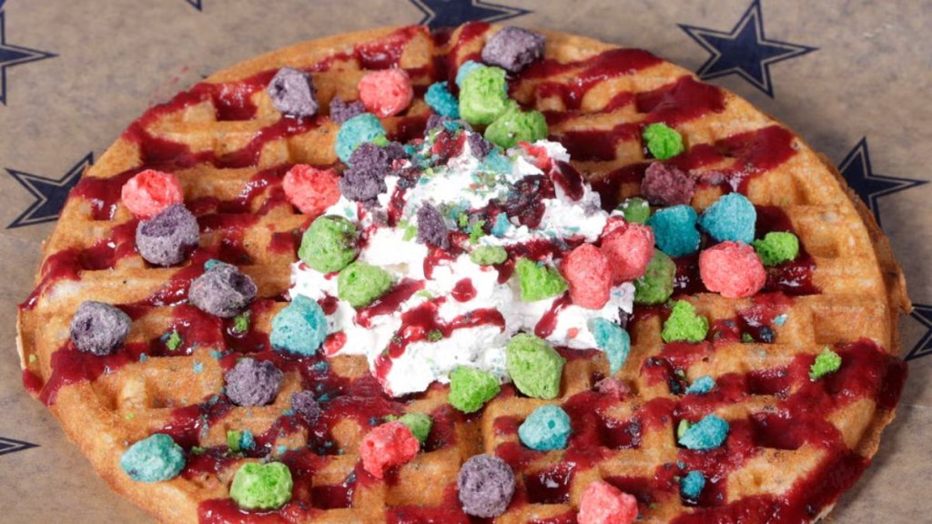 oops! all berries waffle from Houston Texans weirdest nfl foods