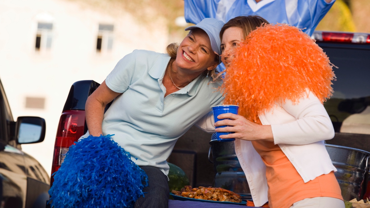 mature woman tailgating