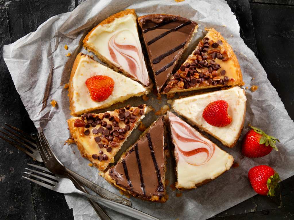 cheesecake slices